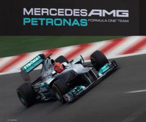 пазл Mercedes W03 - 2012 -